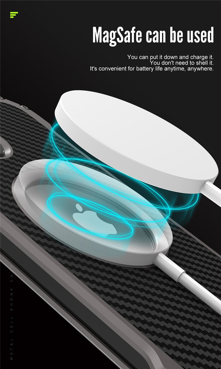 R-JUST Carbon Fiber Metal Case For iPhone - Premium Mobile Phone Cases from R-Just - Just $36.00! Shop now at Dressmycell.com R-JUST Carbon Fiber Metal Case For iPhone - Premium Mobile Phone Cases from R-Just - Just $36.00! Shop now at Dressmycell.com